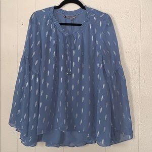 NWOT Jennifer Lopez Blouse with Flared Sleeves